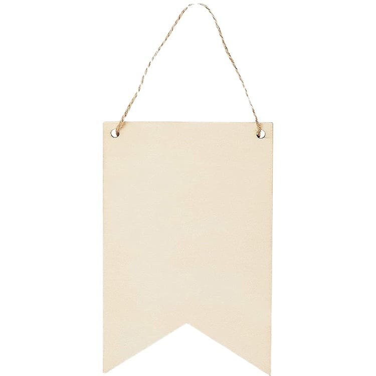 Amazon explosion wooden semi -finished painting and writing signs creative party decorative products wooden crafts 3
