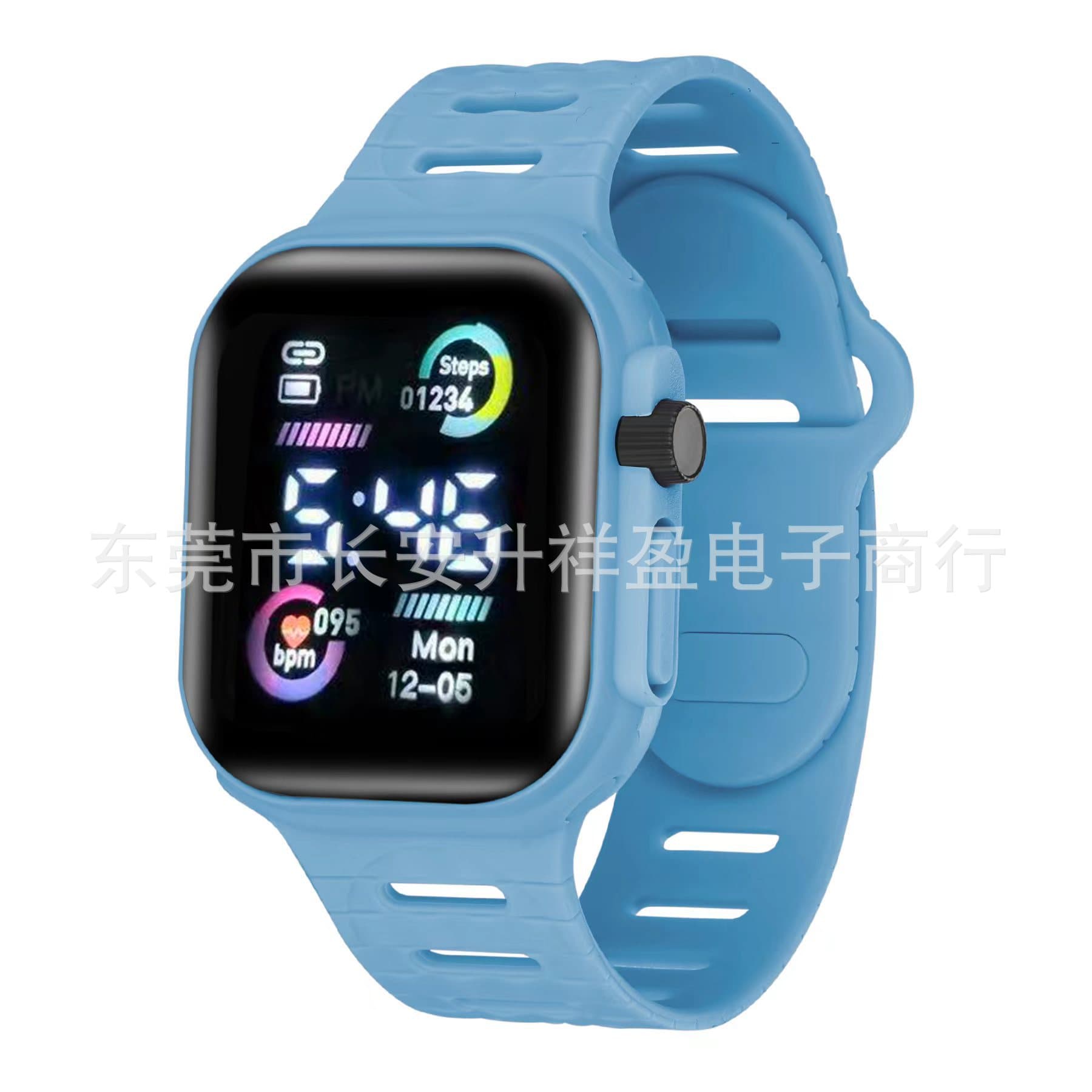 Universal children's electronic square fashionable digital watch for men and women, city style, Birthday gift, custom-made, with your logo imprint 5