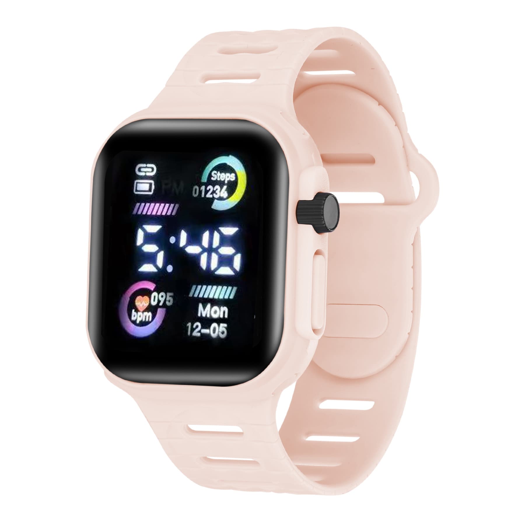 Universal children's electronic square fashionable digital watch for men and women, city style, Birthday gift, custom-made, with your logo imprint