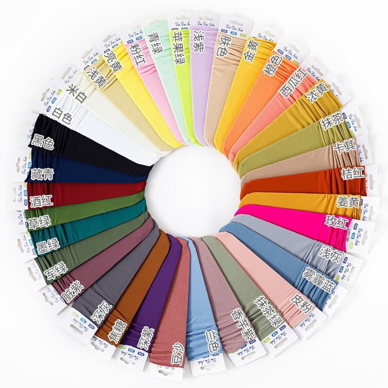 Spring summer thin colored fashionable silk socks, mid-length 4