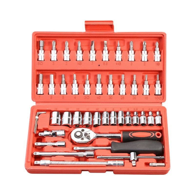 Set, universal wrench for repair, 46 pieces, bread 5