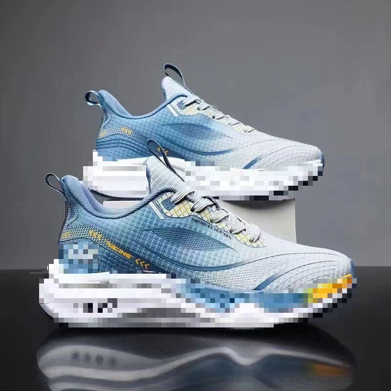 Men's breathable running sneakers, fashionable casual footwear with shoelaces, plus size, soft sole, spring 2025 collection, city style 4