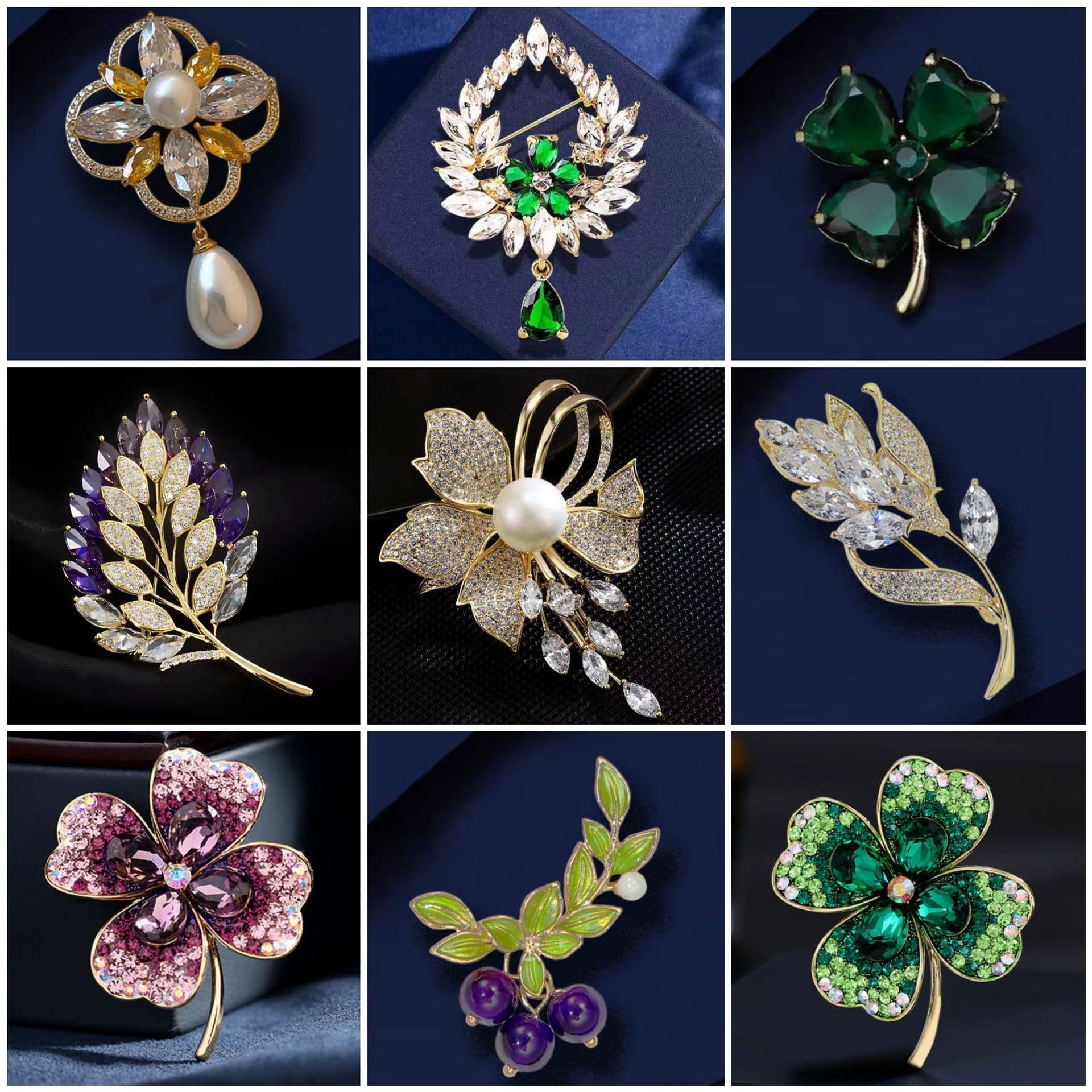 High-end small brooch, pin, suit pearl, beads, accessory 4