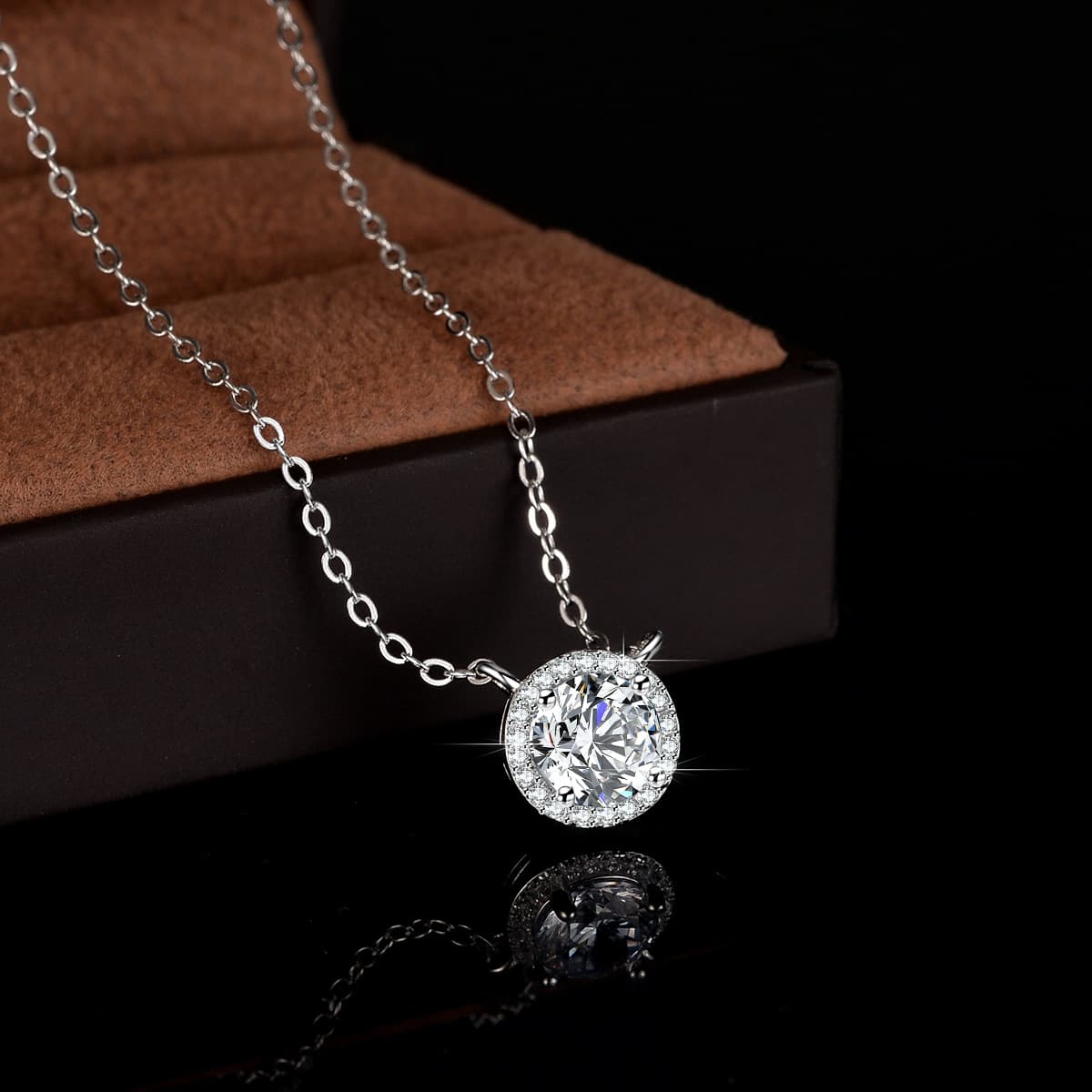 Pendant, fashionable necklace, silver 925 sample, city style 2