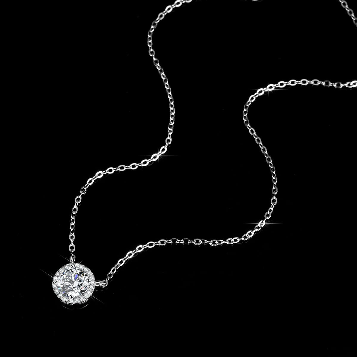 Pendant, fashionable necklace, silver 925 sample, city style 3