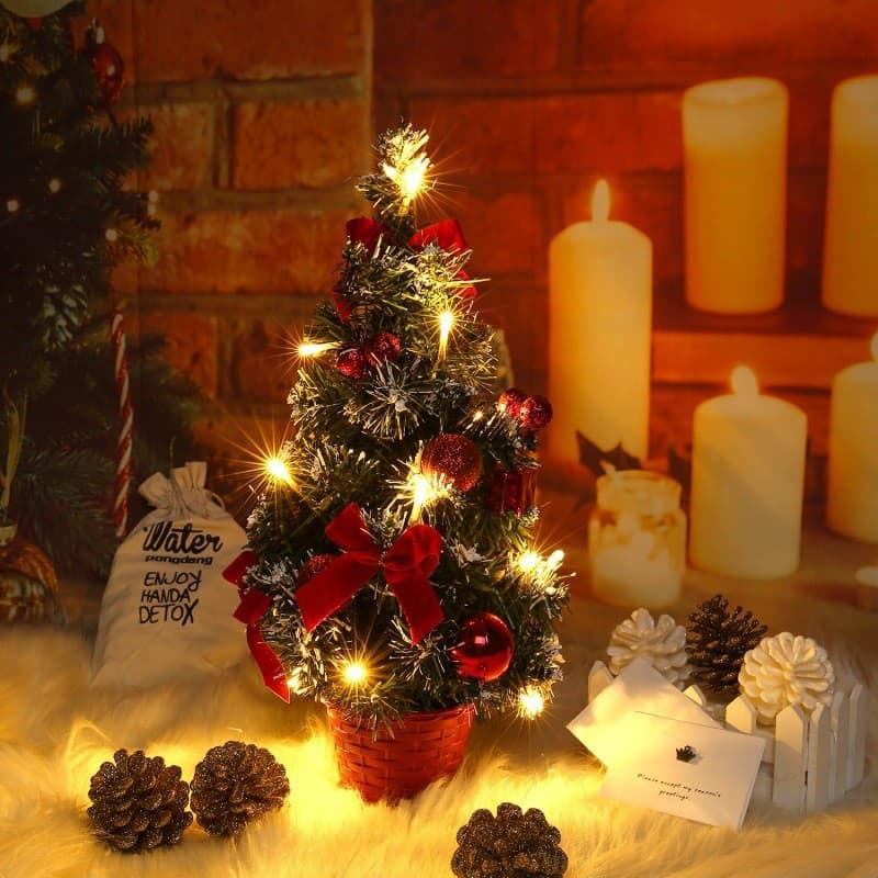 Mini 40CM Pine Tree Holiday Decoration Christmas Decoration Ornament Light Gift Christmas Tree New Year New Year Gift Holiday 2