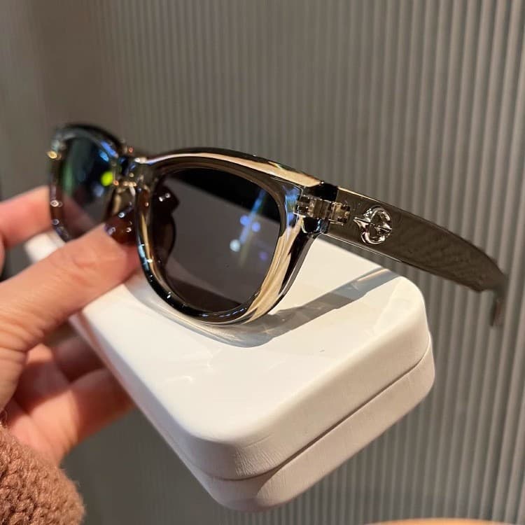 British Cherry Koko olive green cat-eye sunglasses for women with small faces, high-end sunshade street photography sunglasses 2