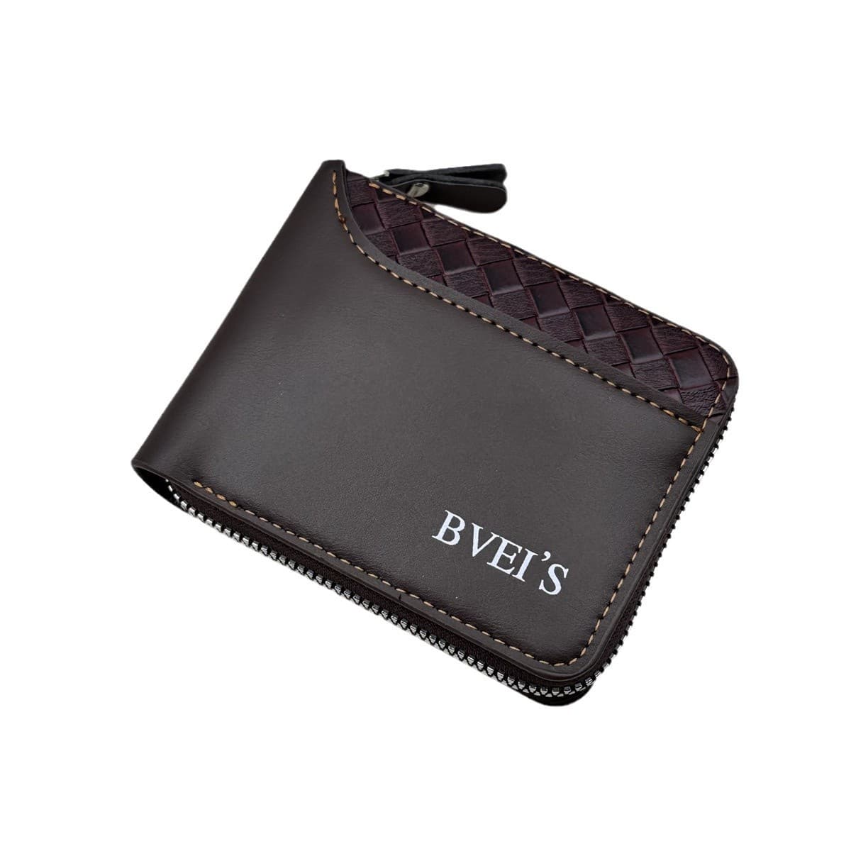 (Cross-border trading), woven short wallet with zipper 5