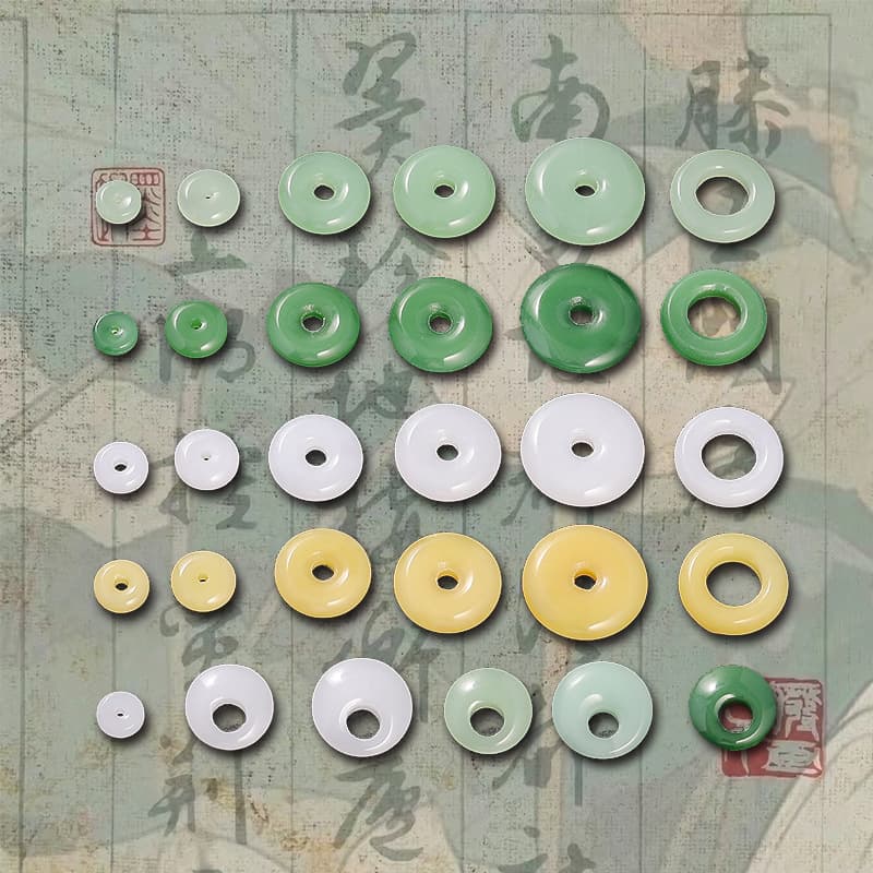Accessory, accessories, handle, bracelet, protective amulet jade, woven buckle, Chinese style, DIY