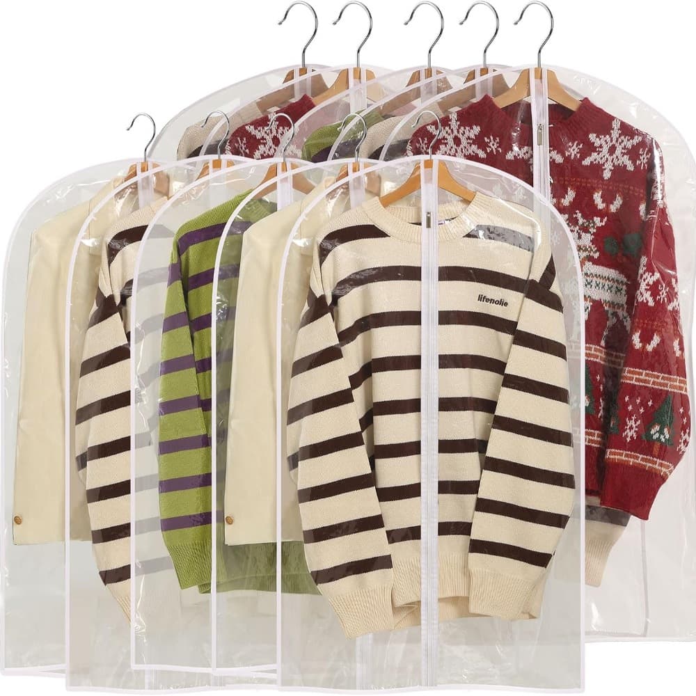 Dustproof dust cover, down jacket, suit, storage system 2