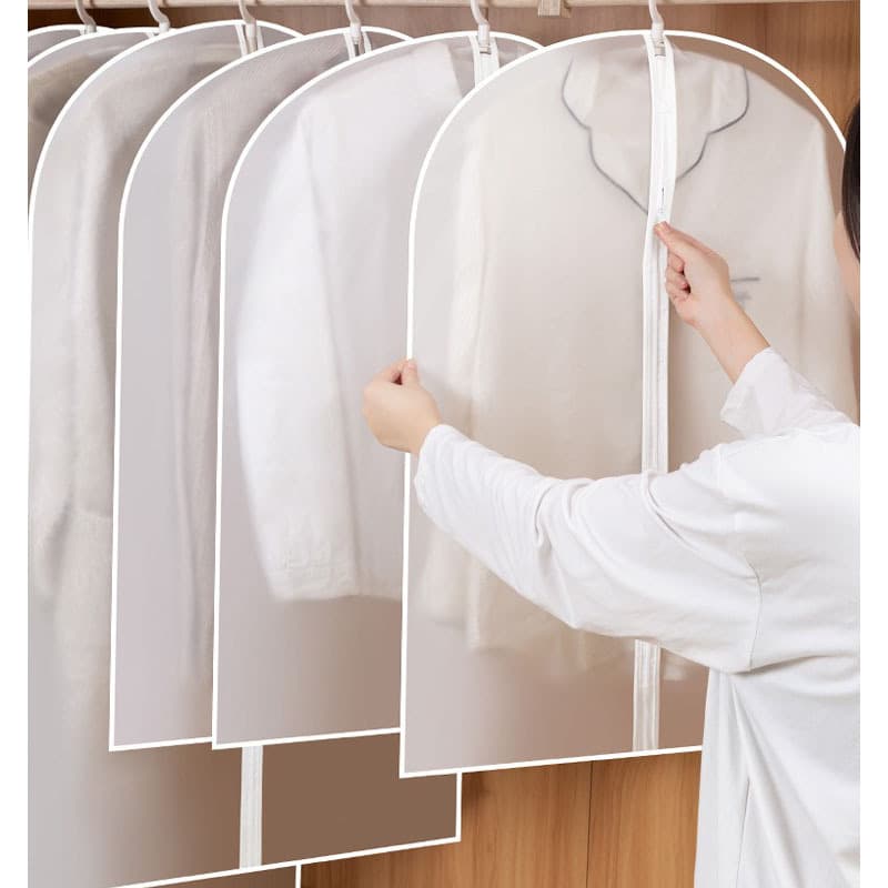 Dustproof dust cover, down jacket, suit, storage system 1