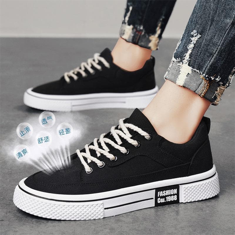 Fabric low-top casual sneakers 4