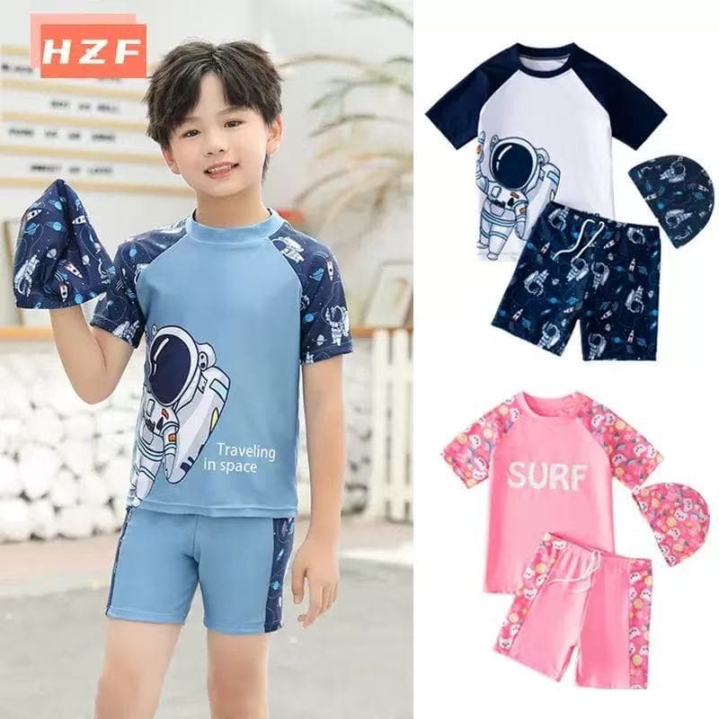 Children's beach split quick dry swimwear for men and women, for teenagers