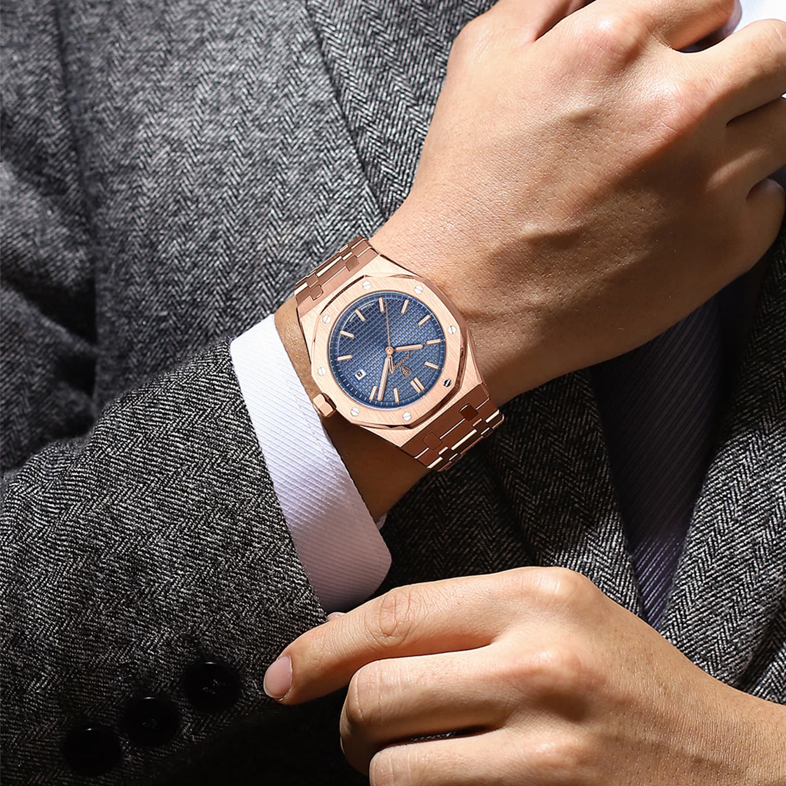 (Cross-border trading), waterproof fashionable swiss watch, Switzerland, dropshipping available 4
