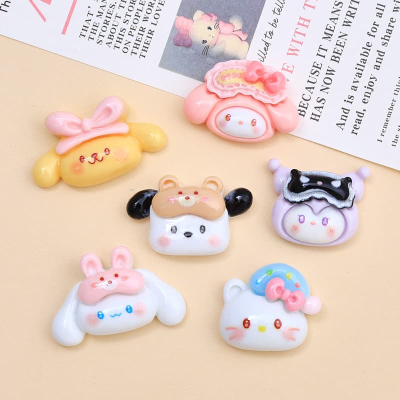 Cute cartoon headband, cream creative accessory, footwear buckle, accessories, hairgrip, DIY 2