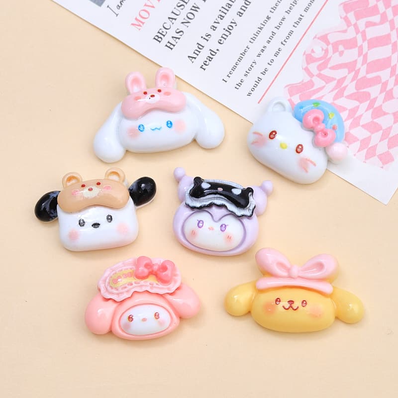 Cute cartoon headband, cream creative accessory, footwear buckle, accessories, hairgrip, DIY 4