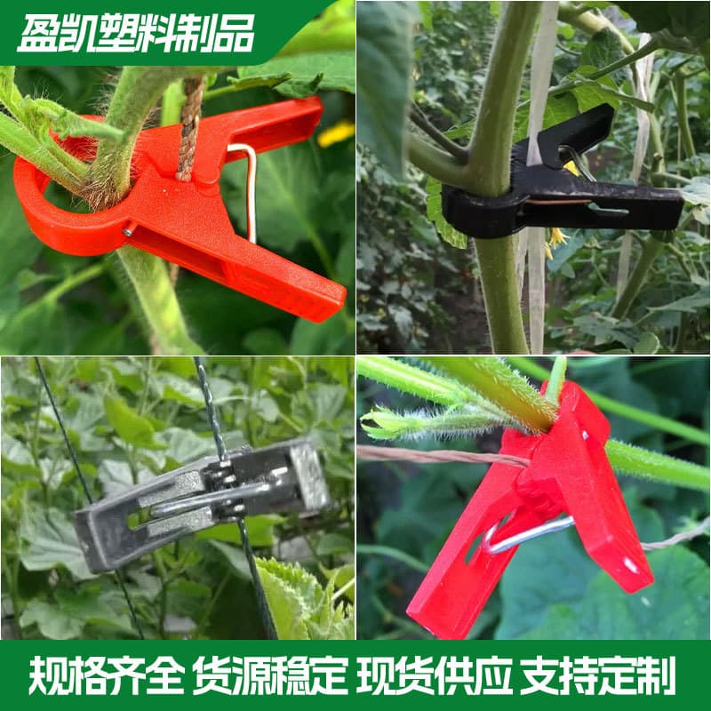Hanging seedlings Agricultural greenhouse cucumber tomato tomato bundle vine and vegetable plastic tie vine fixed clip