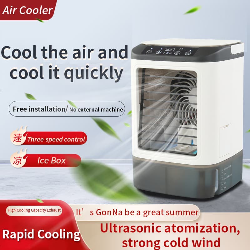 Wholesale air -conditioning fan refrigeration home small mini -cold fan water cold and humidified air -conditioning fan electric fan factory direct sales