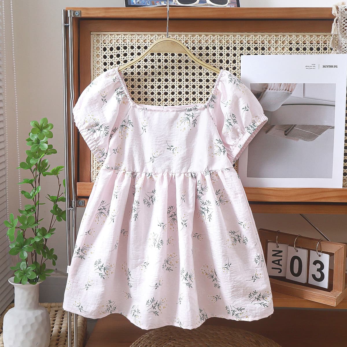 Dress, girl's skirt, cute summer small princess costume for leisure, Korean style 4