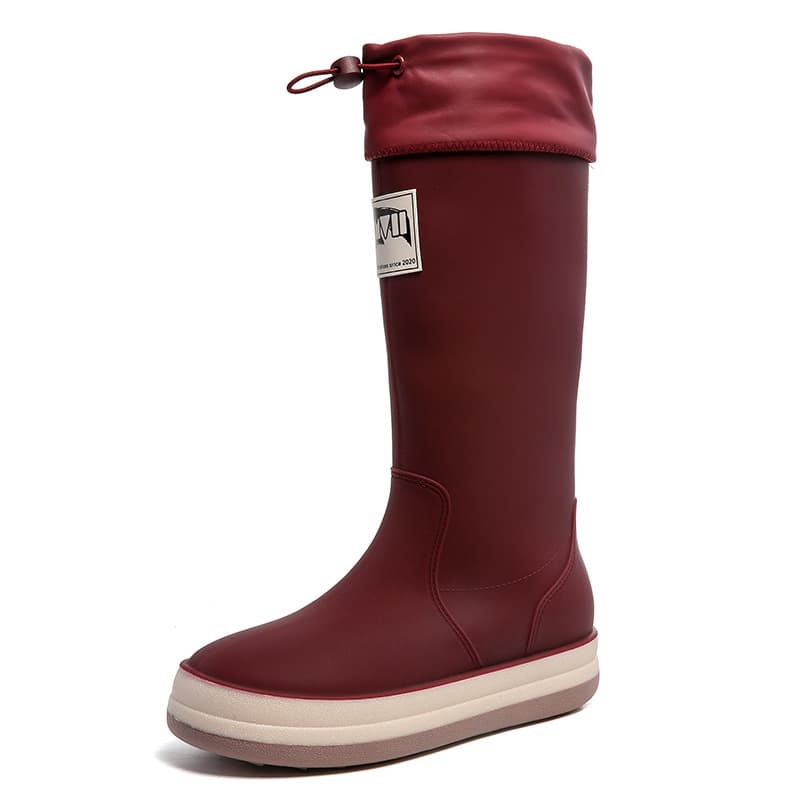Parent-child rain boots high-tube closed rain boots new fashionable non-slip rain boots women's thick-soled water boots men's lightweight children's water shoes 5