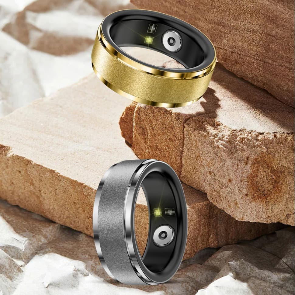 Smart ring, sports thermometer, equipment, accessory, R5 model, tracks heartbeat, measures blood pressure, temperature measurement 4