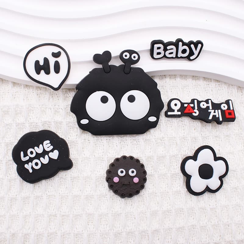 Crocs-style slippers PVC, phone case, hair rope, hair accessory, DIY 4