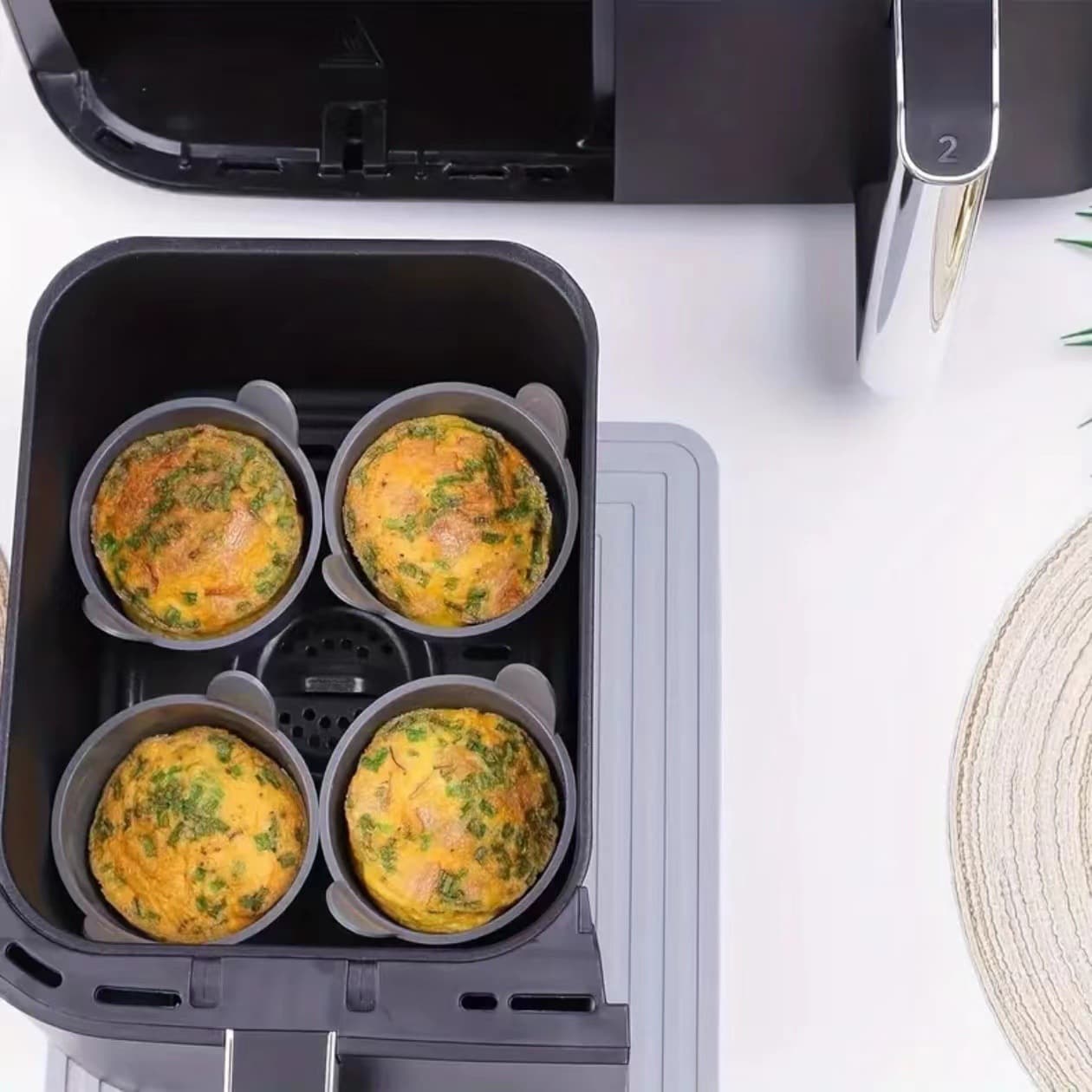Cross-border new product Ninja DZ201 Foodi air fryer silicone bowl egg mold Egg Poacher 2