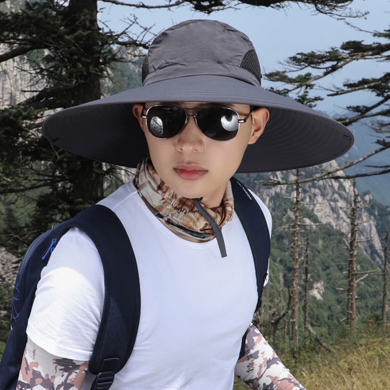Summer travel climbing sun hat solar-powered, sun protection 3