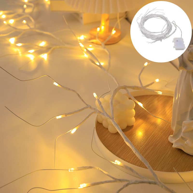 Cross -border white birch LED simulation white birch branches vine Christmas wedding festival decorative lights INS shape LED 4