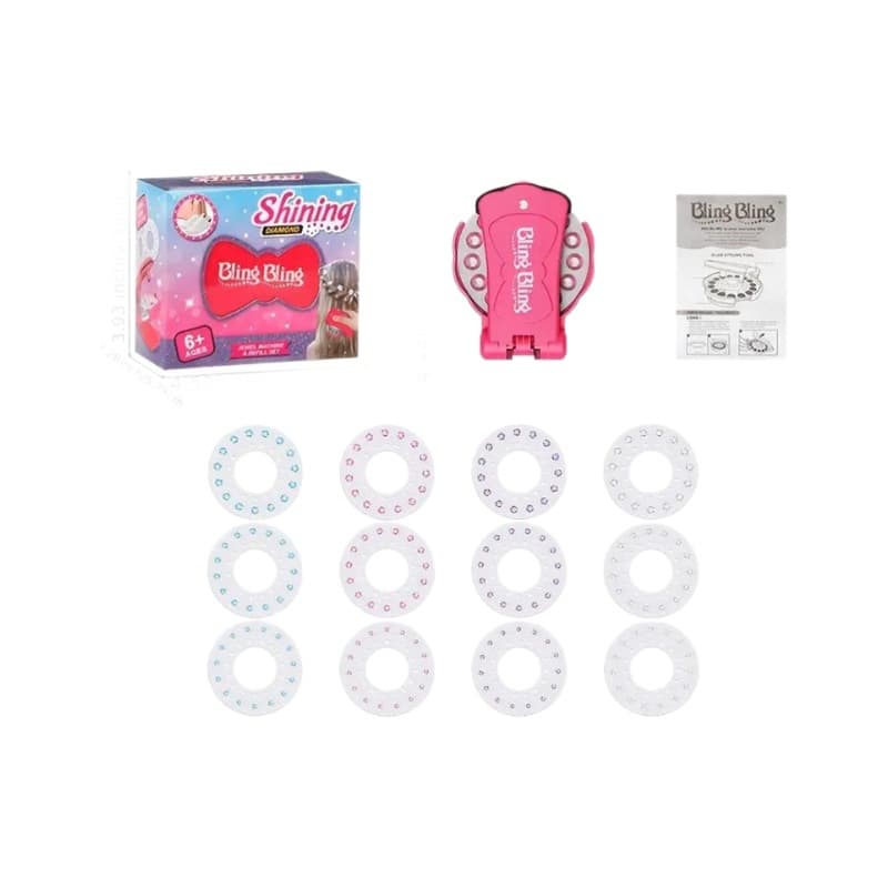 Cross-border magic drilling machine blingbling girl's house nail drilling machine hair stickers drilling machine gifts and toys 5