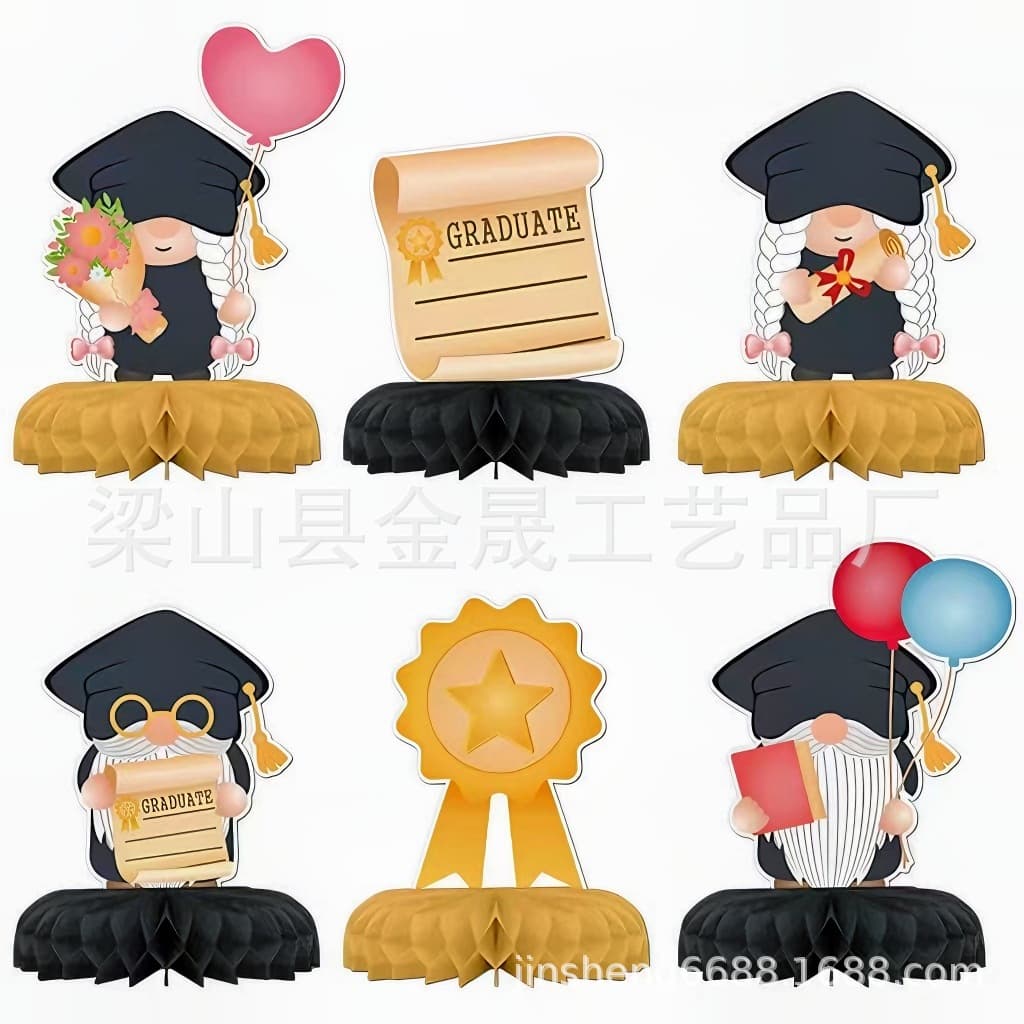 Graduation season honeycomb table decoration decoration festival party desktop decoration supplies graduation season honeycomb base 1