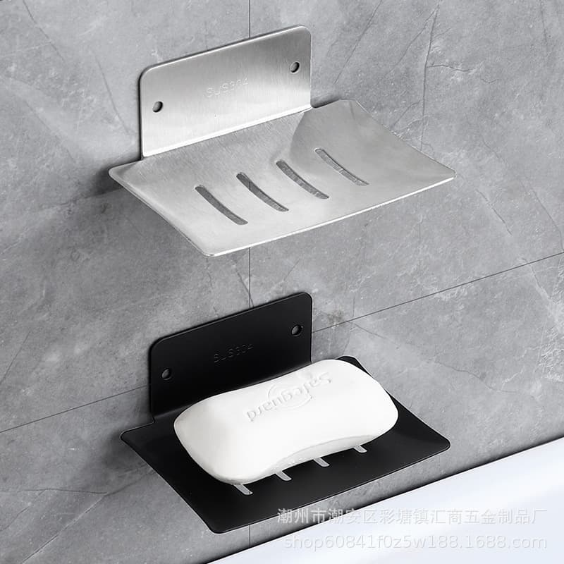 Soap holder stainless steel, drying rack 4