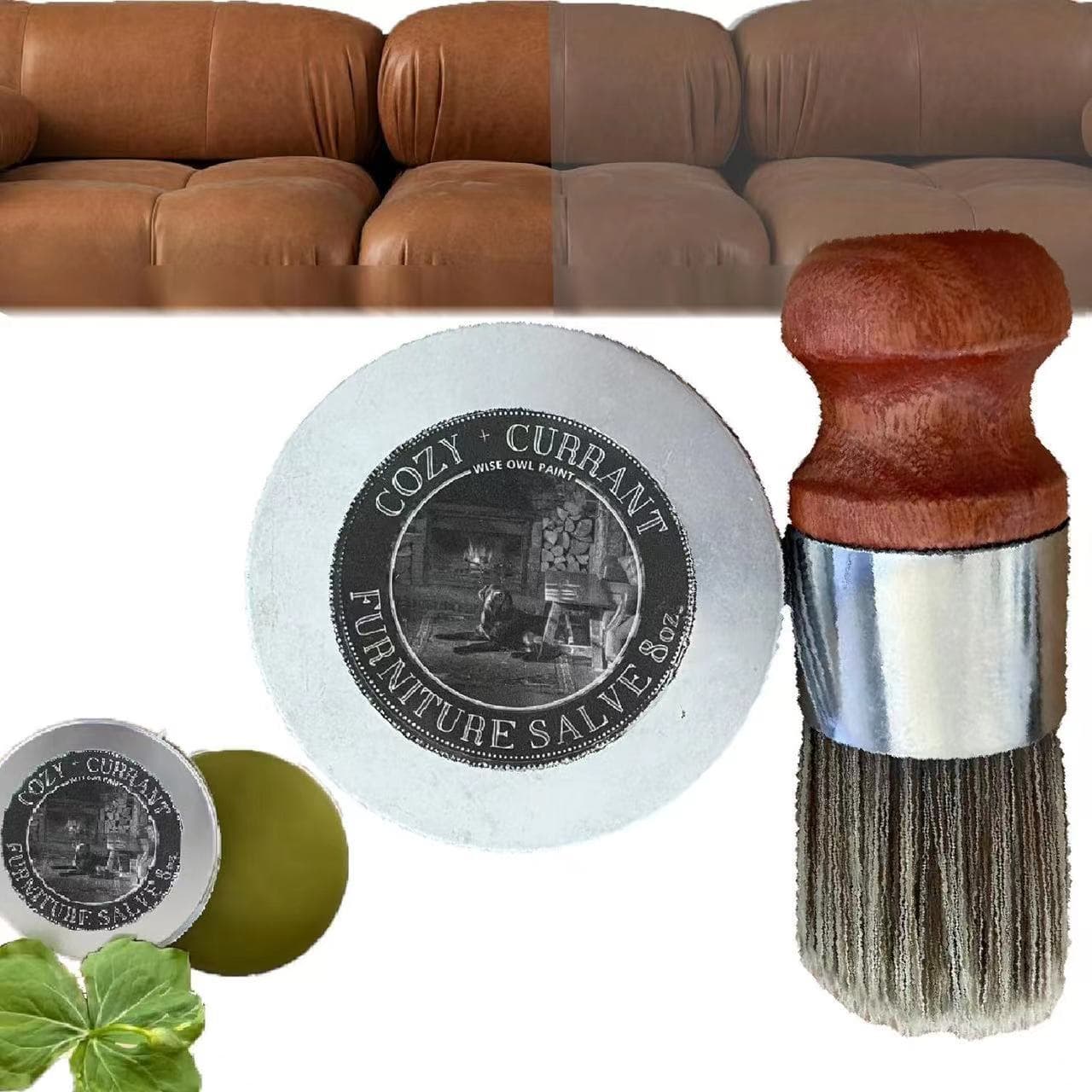Wise Owl Leather Furniture Salve - Care Oil & Conditioner 7