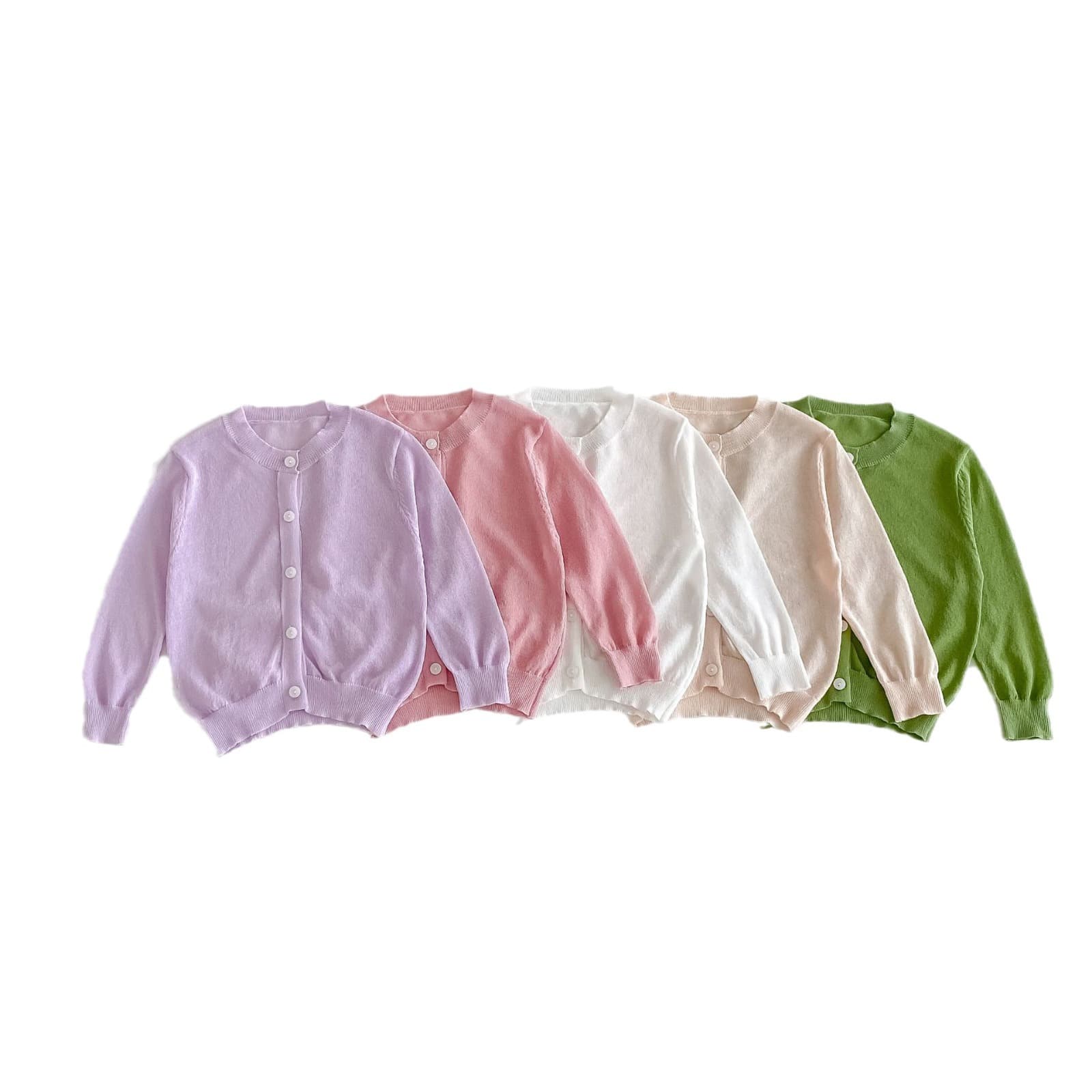 Summer cute cotton knitted sweater, long-sleeve, cardigan, princess style, sun protection 5