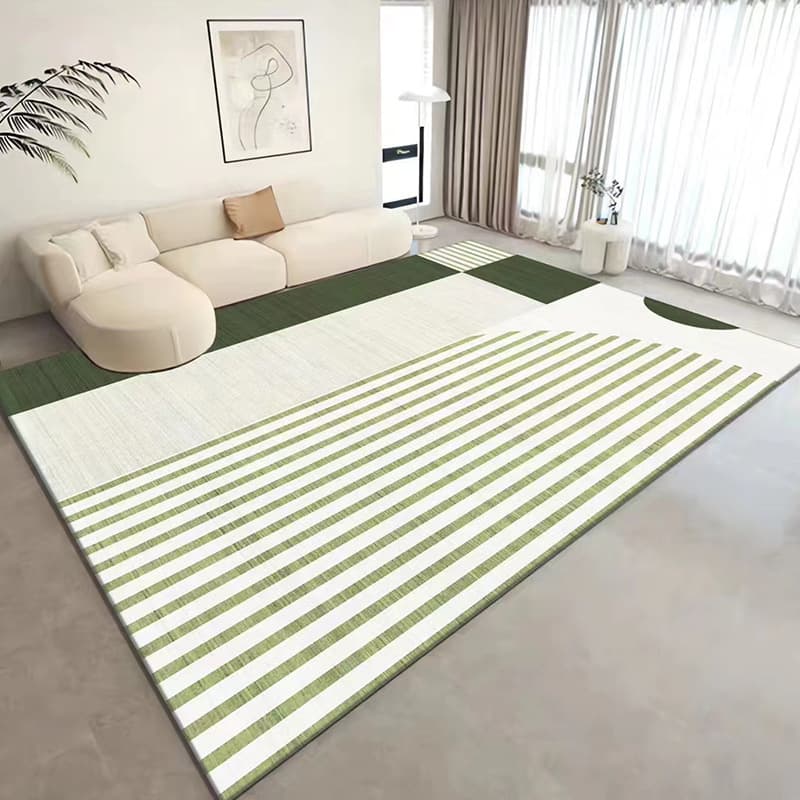 Nordic abstract painting living room carpet 2024 hot selling high-end striped bedroom bedside study room full carpet home 2
