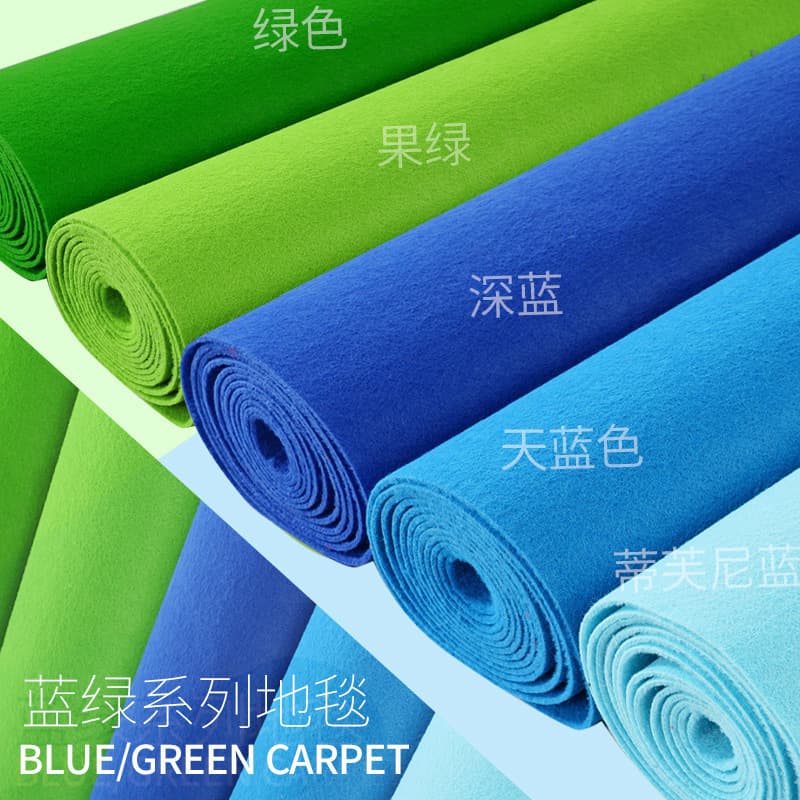 Blue disposable non-slip green carpet for commercial use 1
