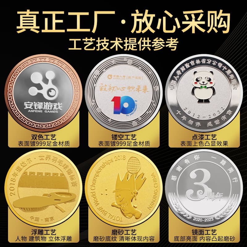 Silver coin customization Enterprise anniversary celebration Ag999 Year of the Dragon Collection Gifts Memorial Medal Tourist Attractions Commemorative Coin Set 4
