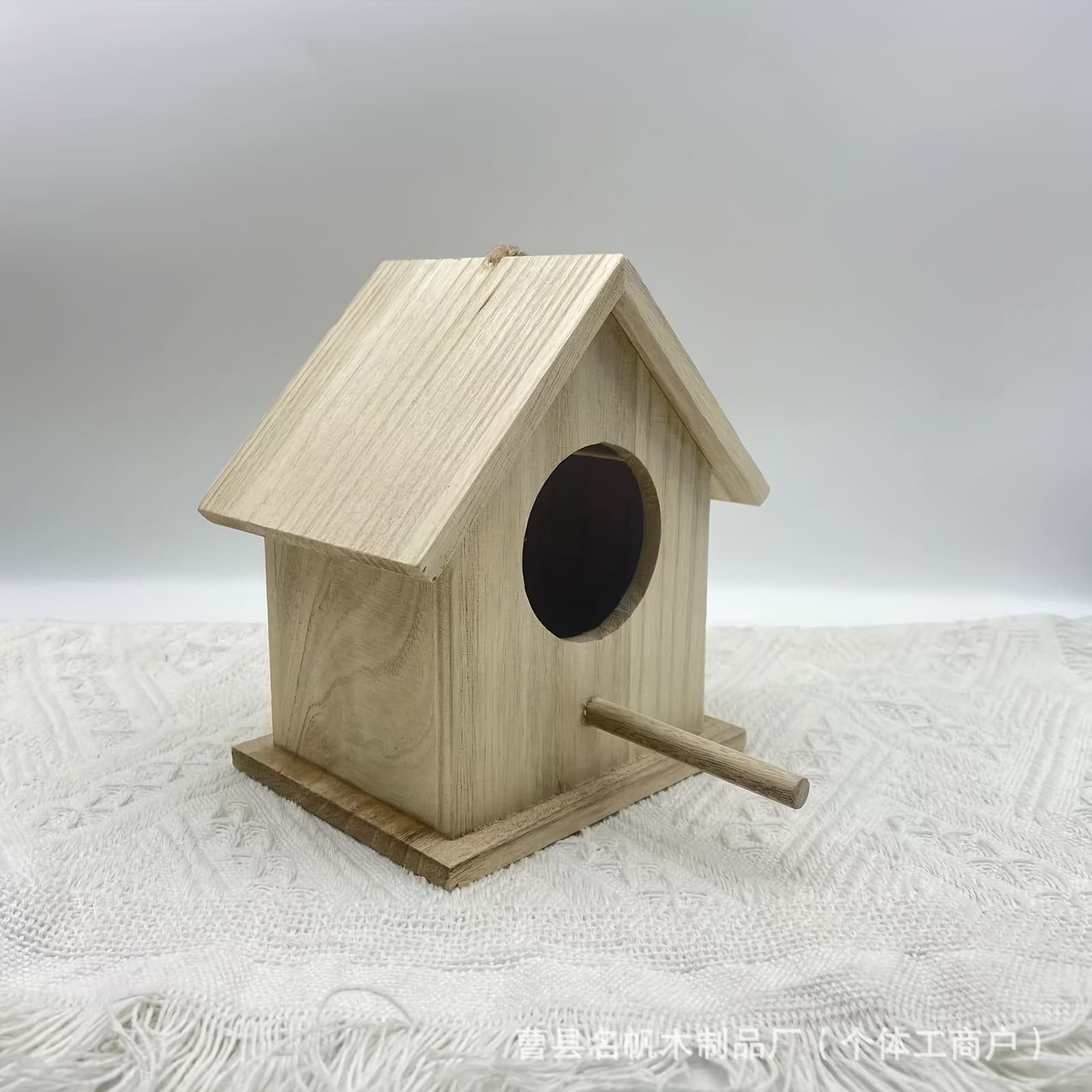 Cross-border bird house frame wooden bird nest garden hanging mini hummingbird bird nest outdoor bird house bird feeder 2