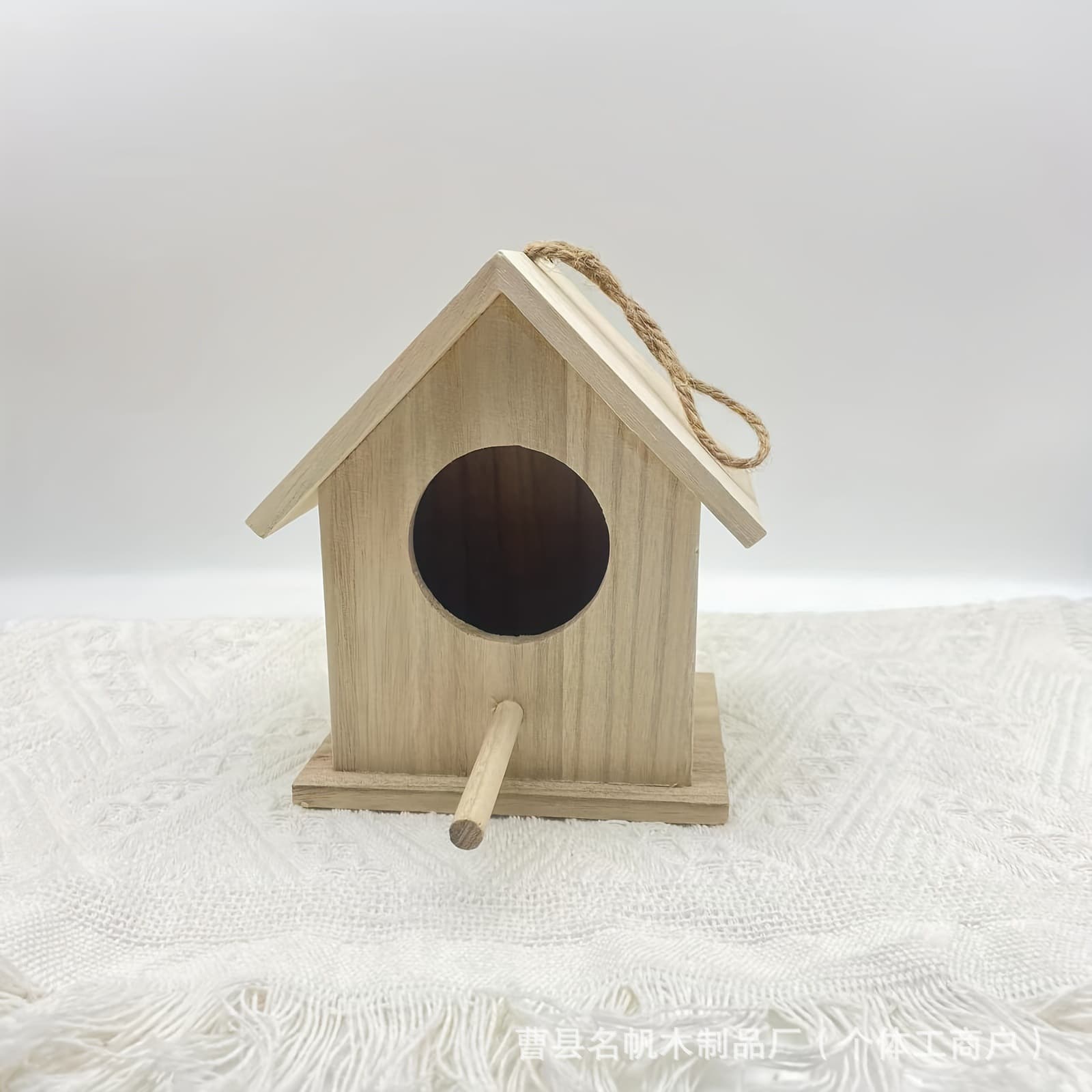 Cross-border bird house frame wooden bird nest garden hanging mini hummingbird bird nest outdoor bird house bird feeder 3