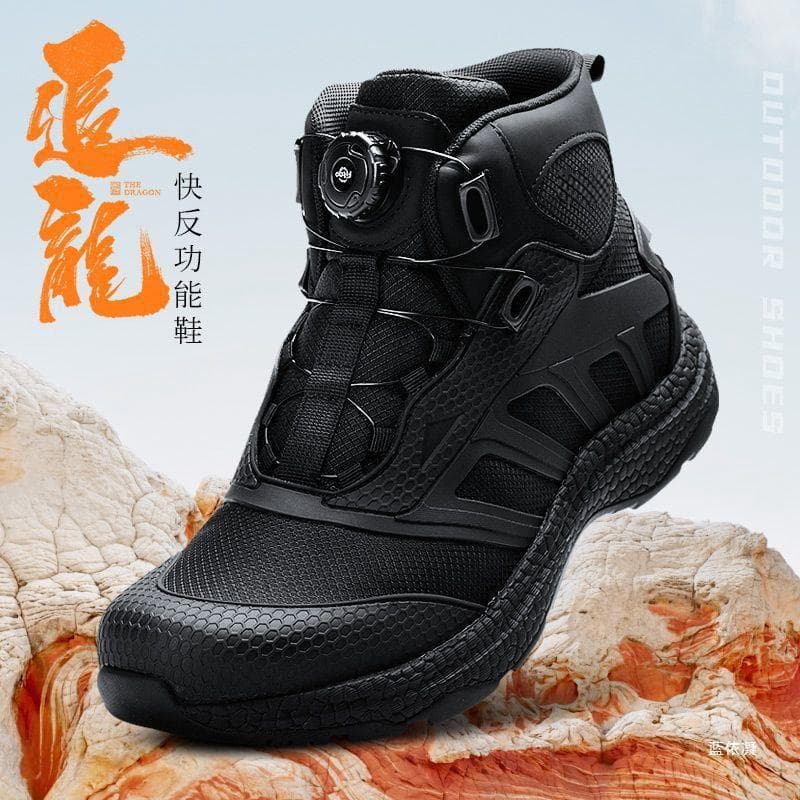 Wear-resistant outdoor high-top men's summer lightweight and breathable motorcycle shoes outdoor mid-top shoes mountaineering training shoes tactical boots 1
