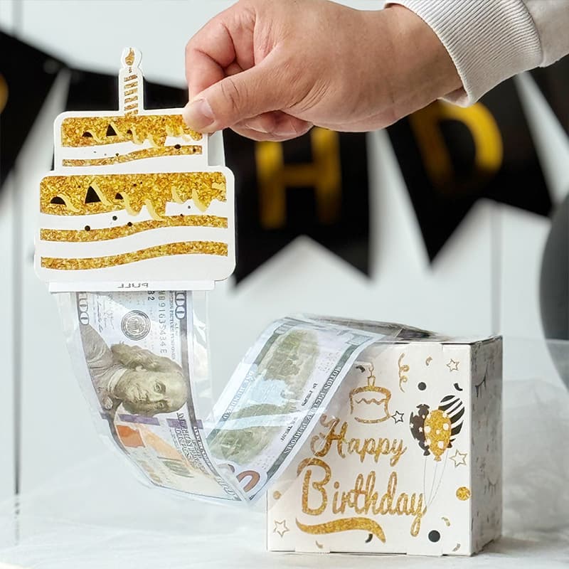 (Spot speed hair) Amazon TEMU birthday box party decorative holiday children's gift box surprises drawing money box 2