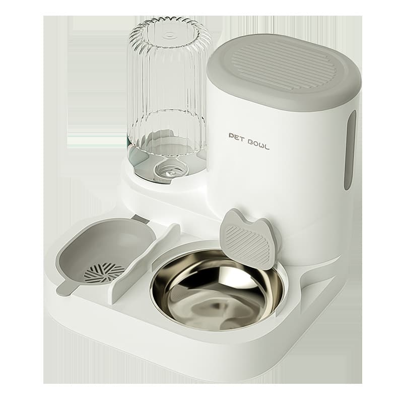 Automatic drinking water feeder wet and dry all-in-one pet cat bowl dog food bowl eating and drinking pet supplies 5