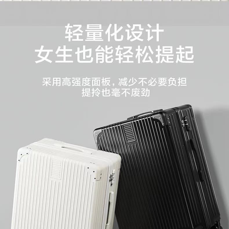 Retro universal durable suitcase on wheels, capacious box 4