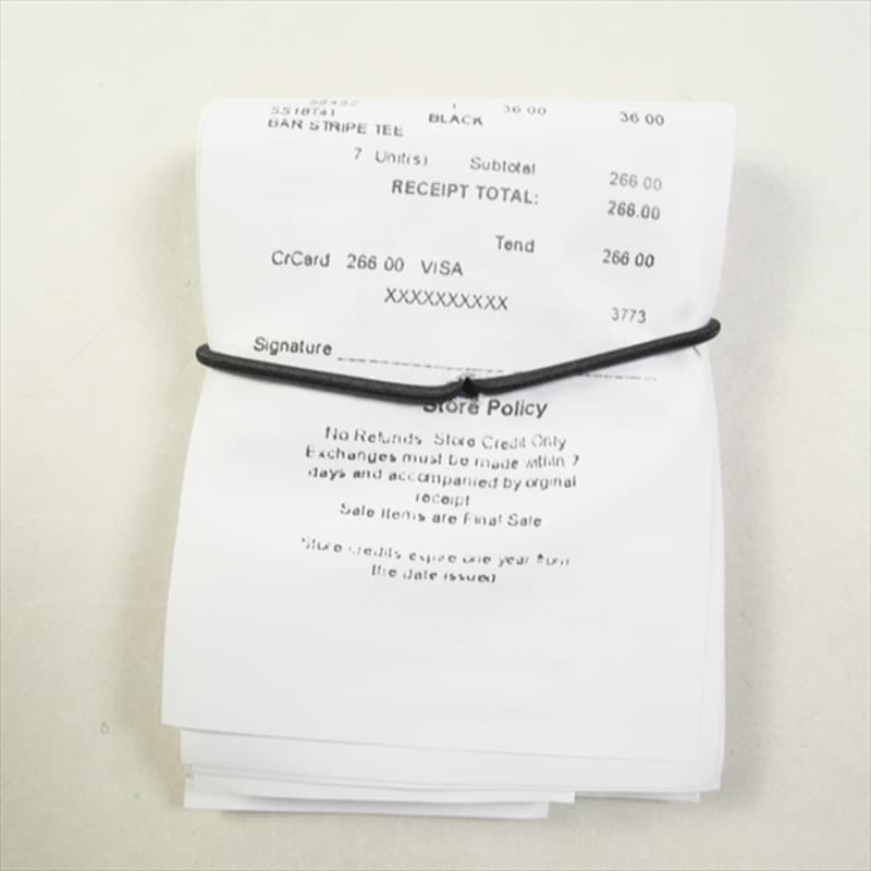 Receipt Wallet Leather Card Holder 2