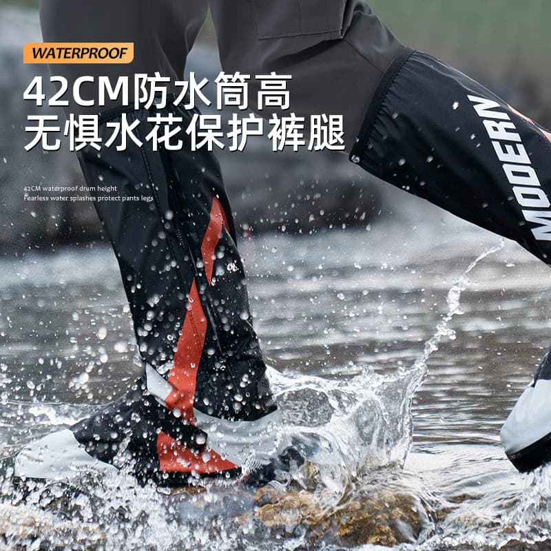 Waterproof wear-resistant shoe covers, high boots, non-slip socks, set for adults PVC 3