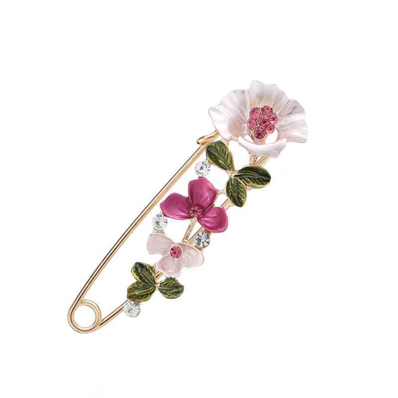 Pin, golden water, brooch, accessory, light luxury style, flowered, high-quality style 5