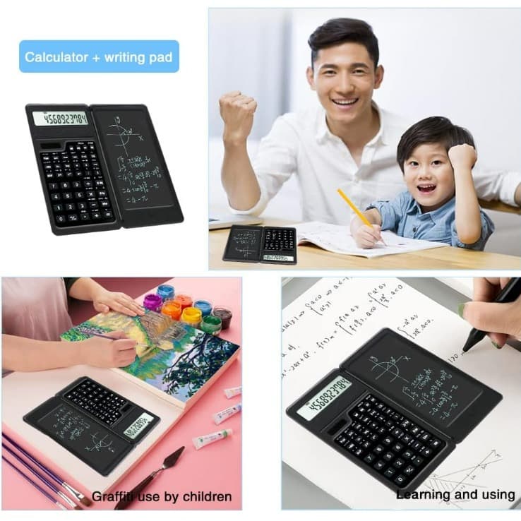 Scientific calculator with handwriting multi -function two -in -one solar students portable mini mini folding 3