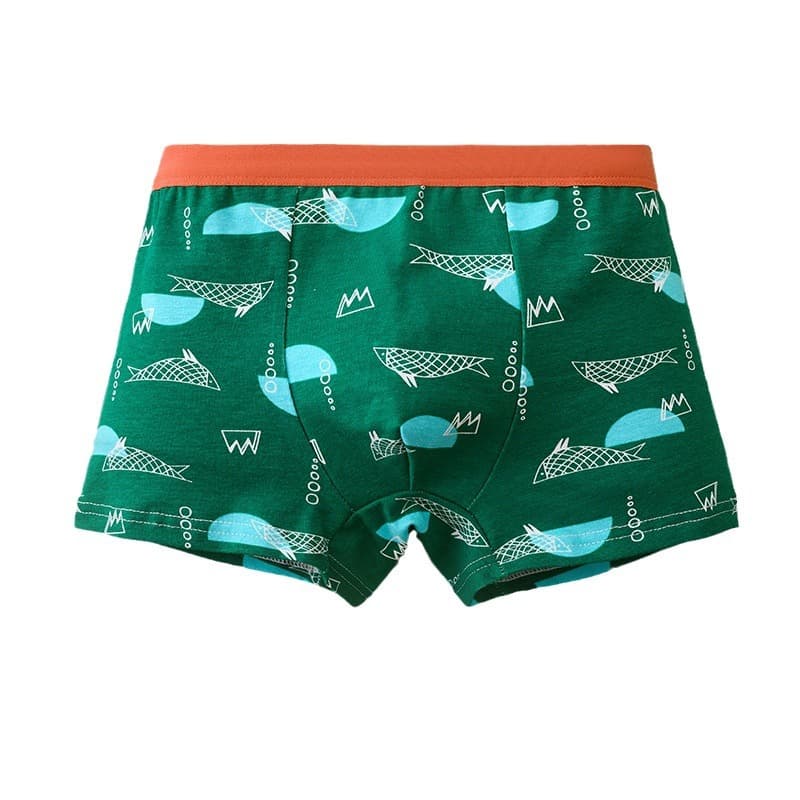 (Cross-border trading), cartoon antibacterial pants for boys, cotton children's underwear for students 5