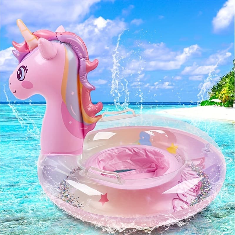 Rainbow swimming ring, summer equipment, big donut, sitting circle, unicorn 4