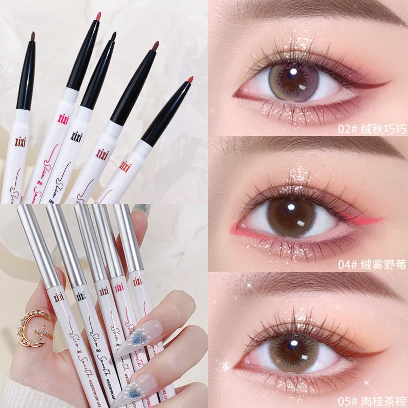 xixi Smooth waterproof brown eye pencil, no smudge 2